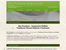 Tablet Screenshot of acupuncturechambersni.com